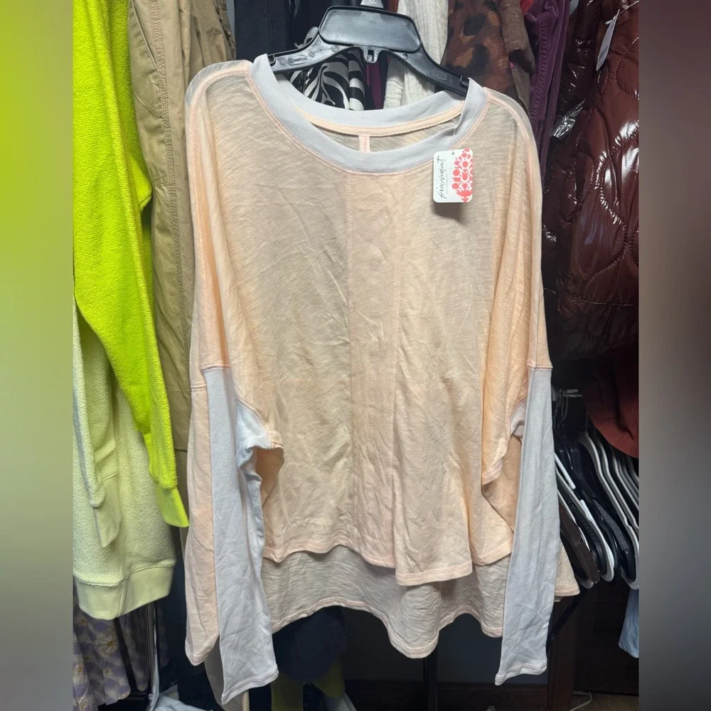 FP Movement  Full Circle Layer in Pastel Peach Combo Retail $78 NWT - Picture 2 of 3